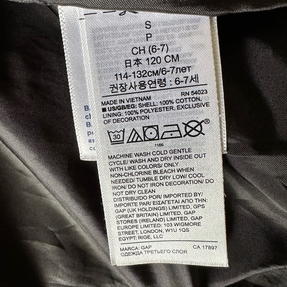 Gap kids DC black and yellow Batman varsity bomber jacket small - Picture 6 of 10